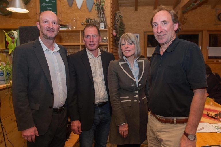 Andreas Feiertag (VN), Josef Moosbrugger (Landwirtschaftskammer), Prof. Dr. Gerlind Weber und Landesrat Johannes Rauch.