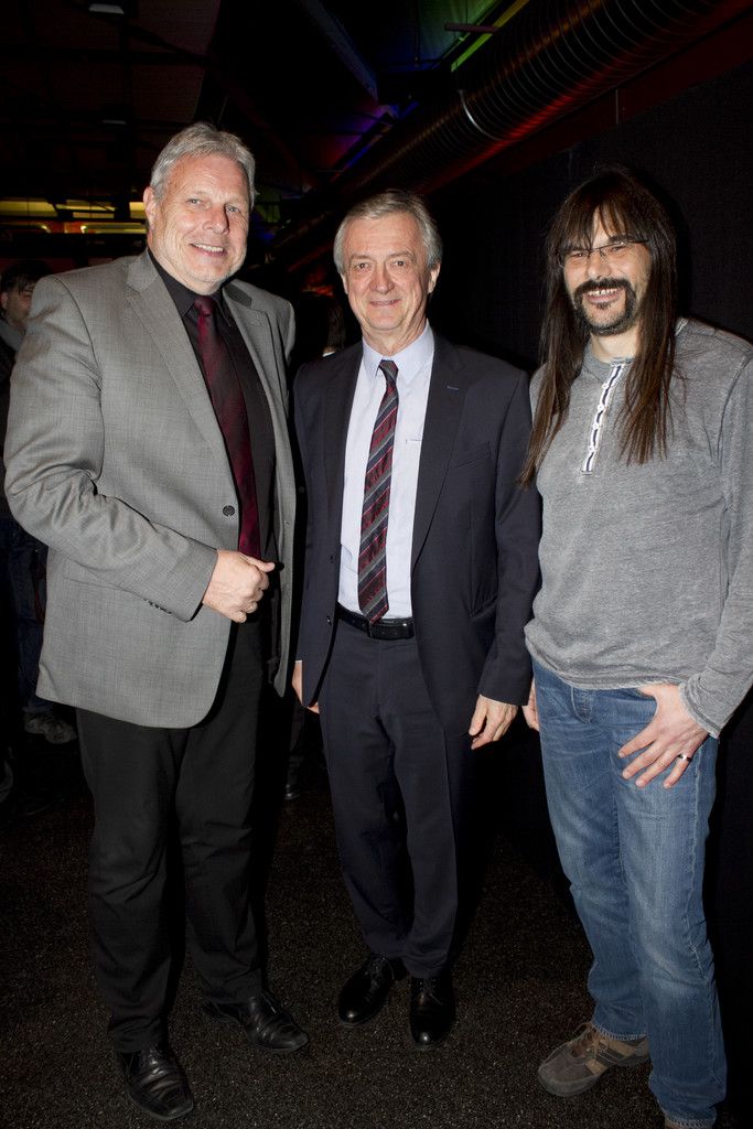 Anton Strini (AMS), Hubert Bertsch und Fohrenburg-Geschäftsführer Wolfgang Sila (v.l.).