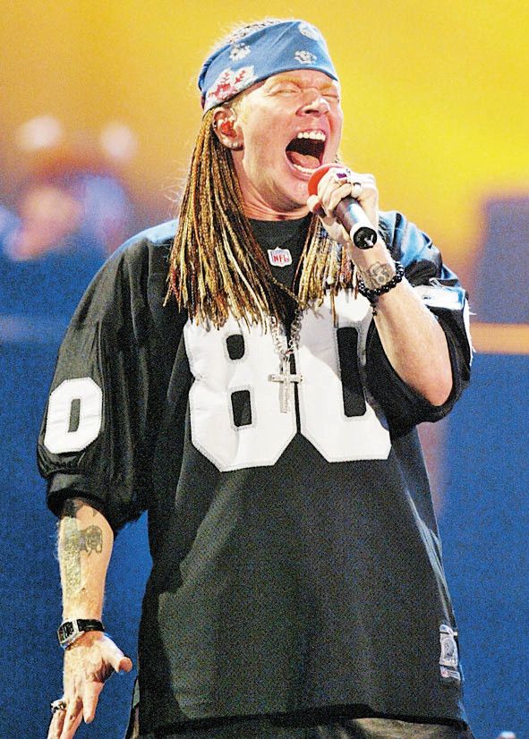 Axl Rose singt für AC/DC. Foto: ap