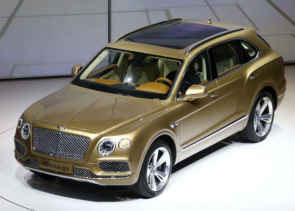 Ein Bentley  im Unterholz