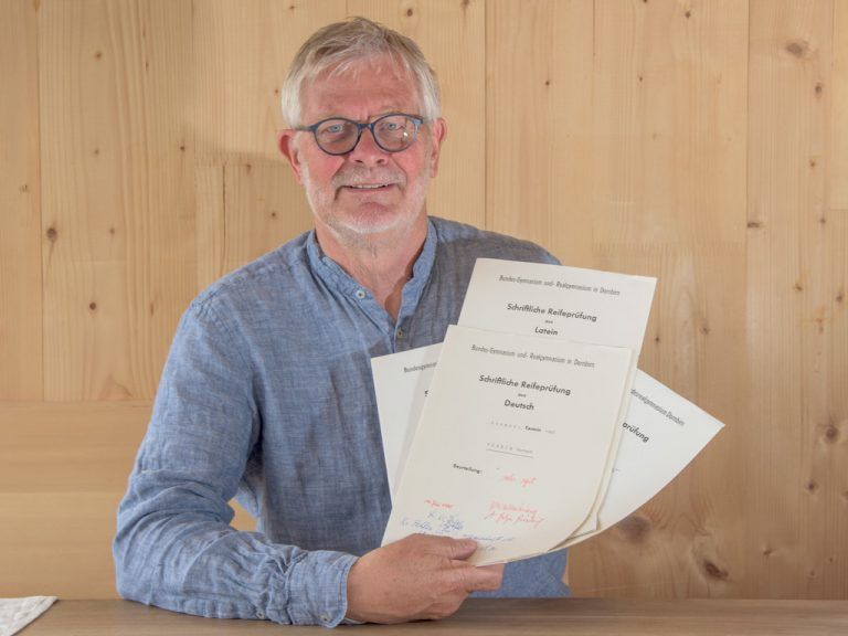 Bild zeigt Norbert Häfele - Matura vor 50 Jahren.