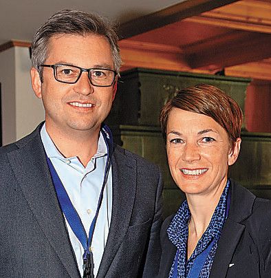 Bundesrat Magnus Brunner mit Susanne Sonntag.