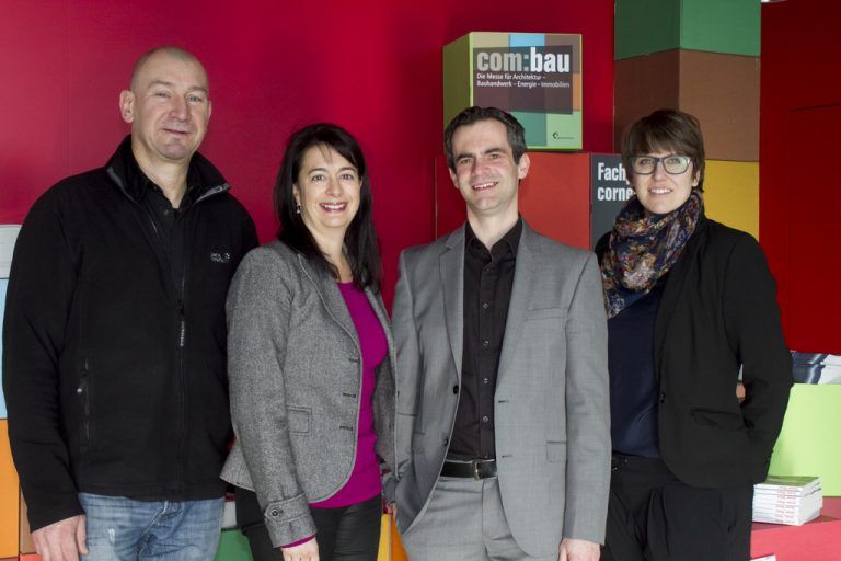 Combau-Team: Peter Brugger (l.), Raquel Bindel, Bernd Hagen und Projektleiterin Marina Töchterle. Fotos: franc