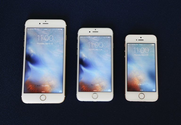 Das iPhone stellte die Mobilfunkbranche komplett auf den Kopf. Im Bild die neue Generation mit iPhone 6S Plus, 6S and SE. Foto: AP