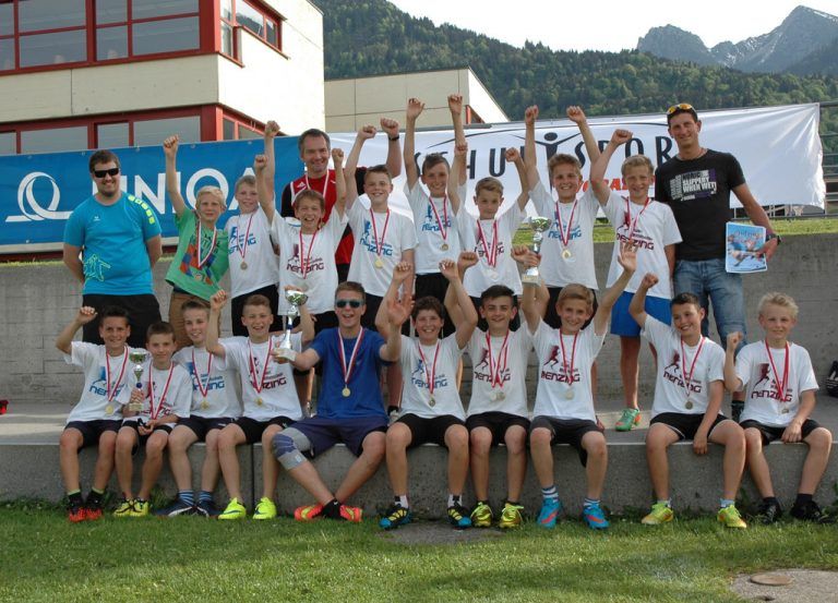 Das Medaillengewinner in der Ministufe der Burschen: SMS Nenzing 2c, SMS Nenzing 1c und SMS Nenzing 2c. Foto: Privat