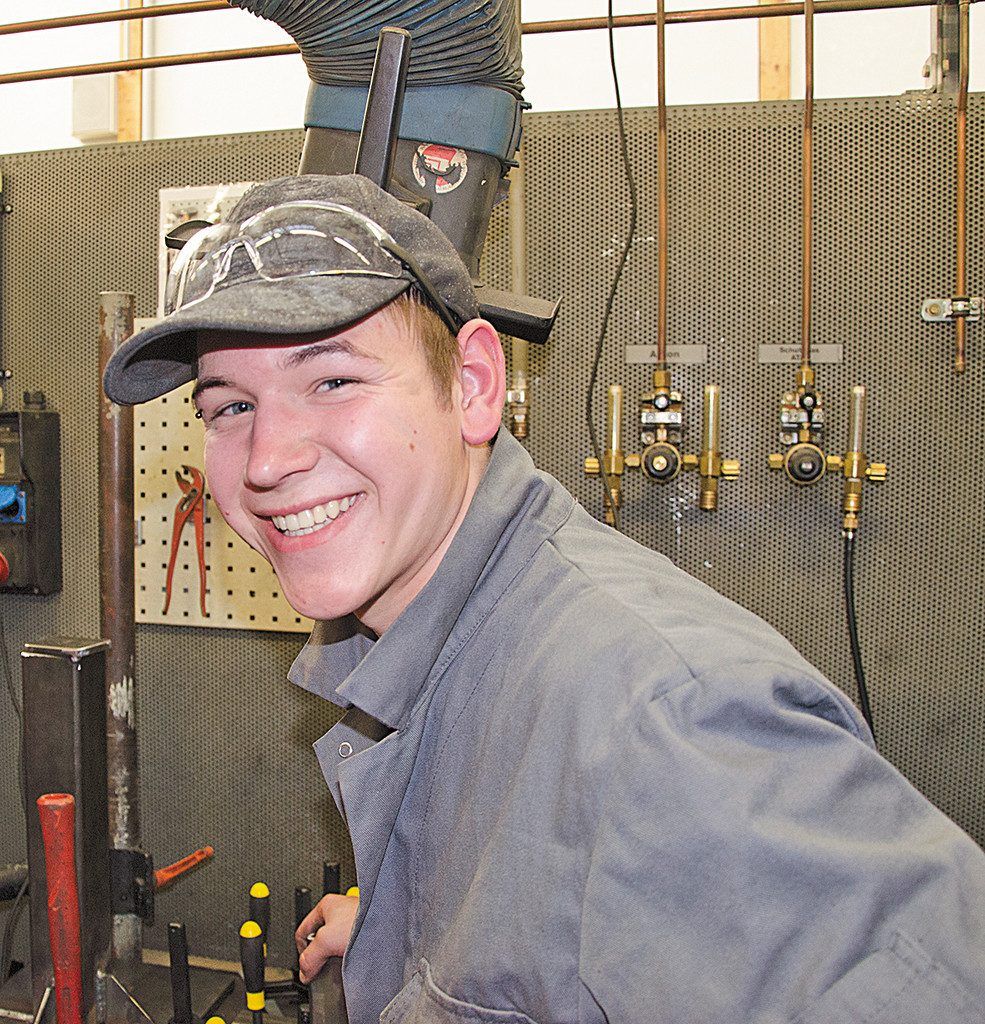 Stahlharter Schweißer mit goldenem Händchen