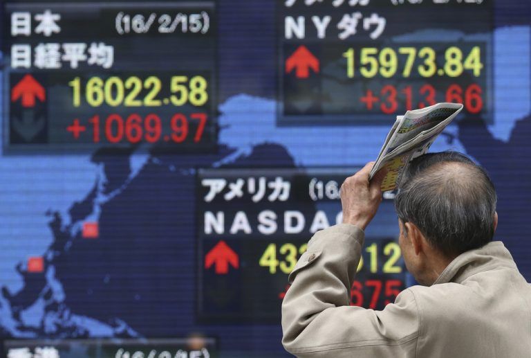 Der Nikkei-Index gewann 7,16 Prozent auf 16.022,58 Punkte. AP