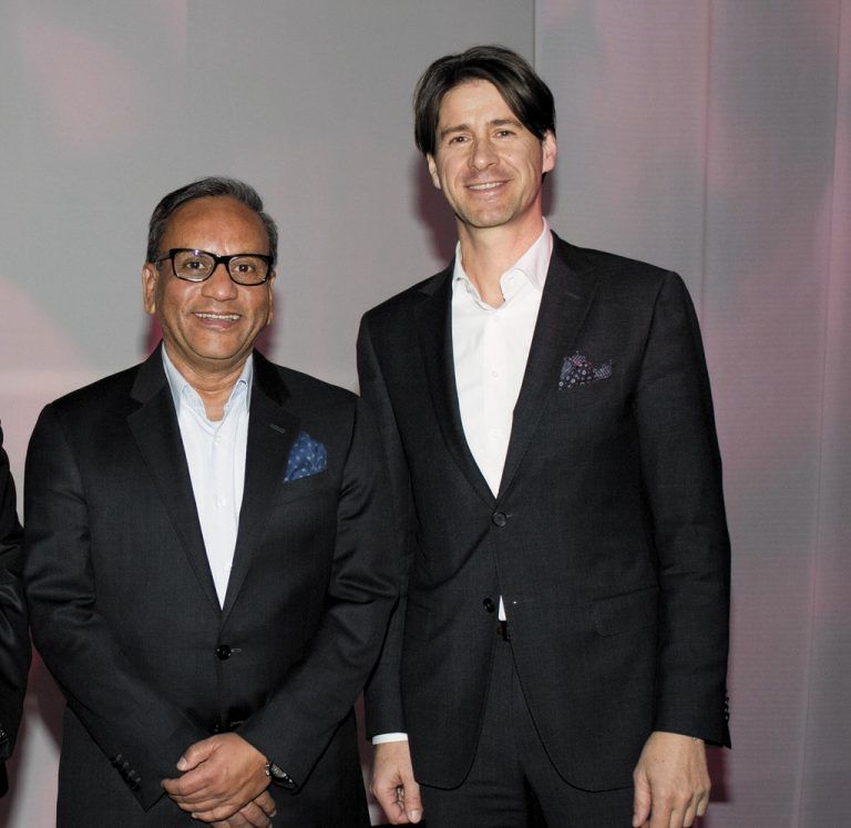 Die beiden Vorstände der Wolford AG, Ashish Sensarma (CEO) und Axel Dreher (CFO), v.l.