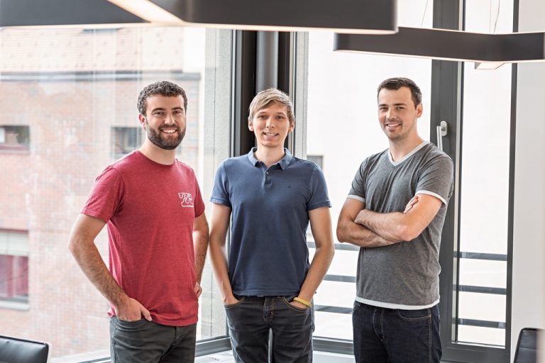Die drei Gründer und Chefs von Webgears: Daniel Ender, Alexander Bitsche und Tobias Klien. (v. l.). Webgears