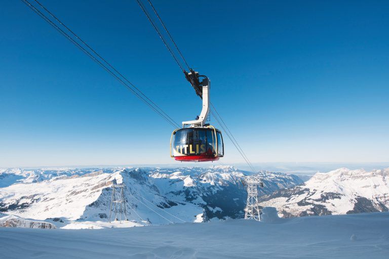 Die Pendelbahn am Titlis in der Schweiz.  Foto: Doppelmayr