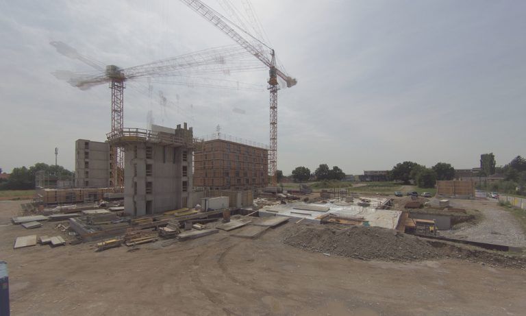 Die vier Baukörper mit je sechs Geschoßen in Graz werden komplett in Holzbauweise gefertigt – eine Österreich-Premiere.