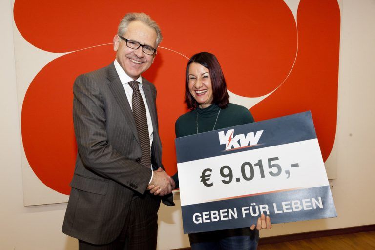 VKW-Kunden spenden für Leukämiehilfe