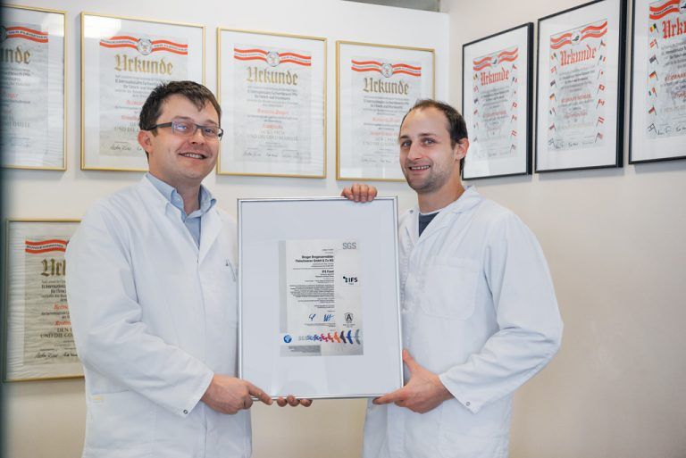 Broger erhält IFS Food Zertifizierung
