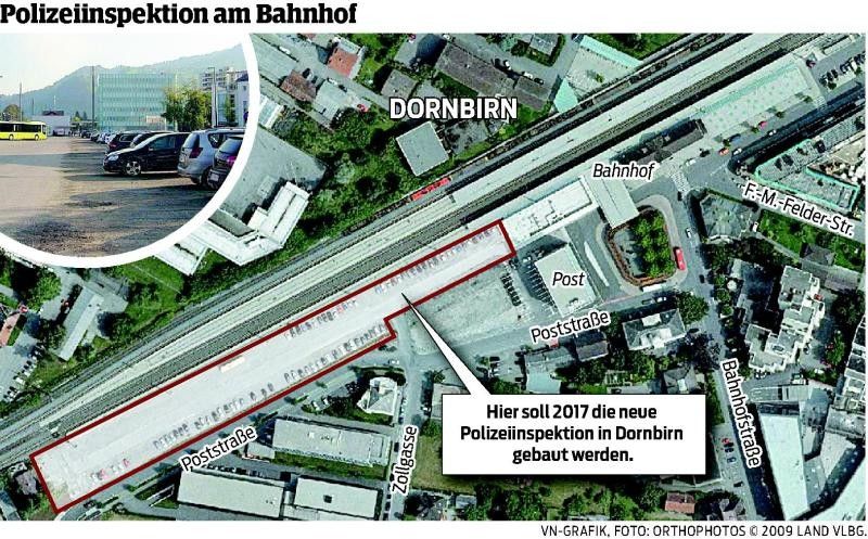Nach langen Verhandlungen ist das neue Polizeigebäude am Dornbirner Bahnhof fix.