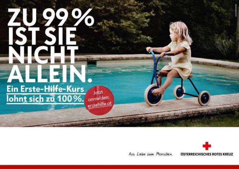 Erste-Hilfe-Kampagne des Roten Kreuzes