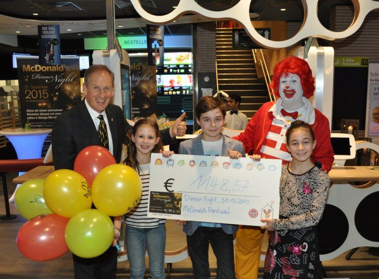 Spende für Ronald McDonald Kinderhilfe