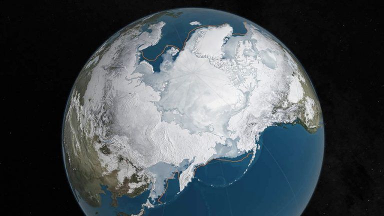 Arktis-Eis schrumpft auf Winter-Minimum