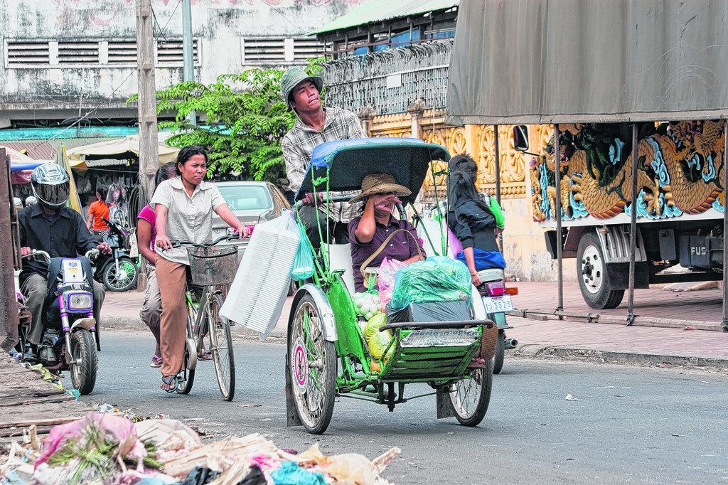 Die letzten Rikschas in Phnom Penh