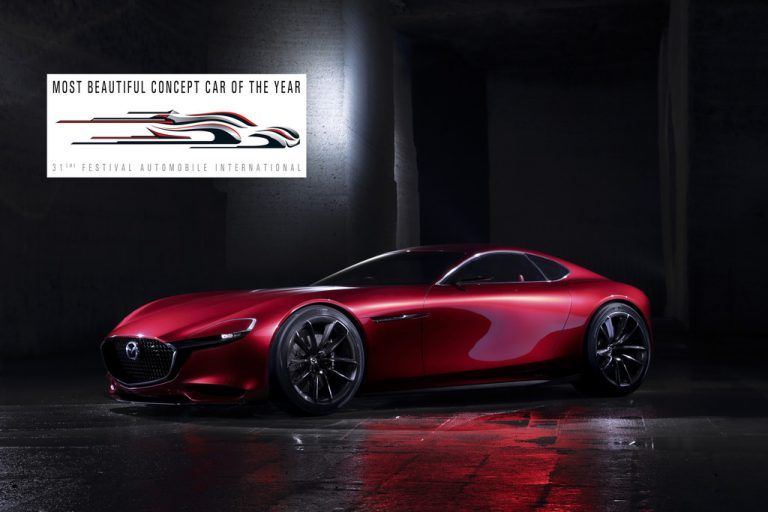 Ganz oben am Podium: der Mazda RX-Vision zählt zu den schönsten Konzeptfahrzeugen des Jahres.