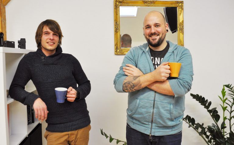 Hermann Ritter (l.) und Kevin Zimmermann sind seit Dezember 2015 Unternehmer. Foto: dh