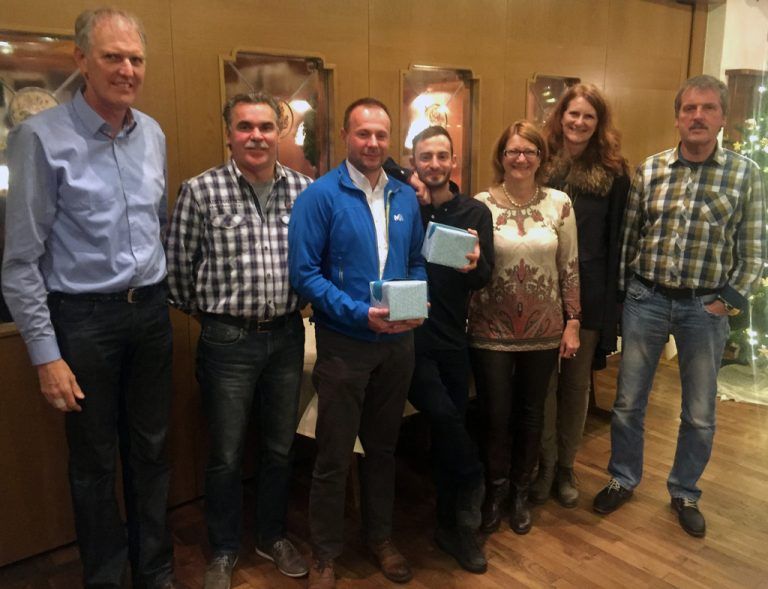 Holding-GF Gerhard Huber, Wucher-GF Thomas Türtscher, Roland Lengyel, Daniel Wurnitsch, Monika Huber, Alexandra Wucher, Hermann Siessl.