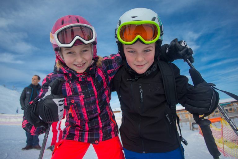 Ida und Matej von der Mittelschule Nenzing hatten am Golm ihren Spaß. Die Verhältnisse hätten kaum besser sein können.