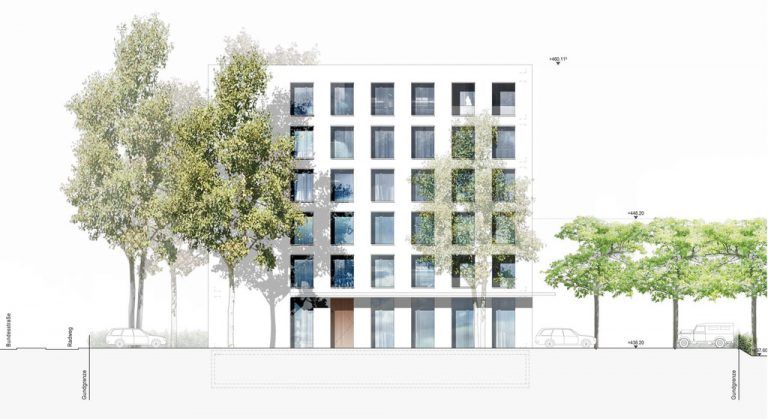 Im Frühjahr 2017 ist ein neues Gebäude im Interpark Focus in Röthis bezugsfertig. quelle: Baumschlager Eberle