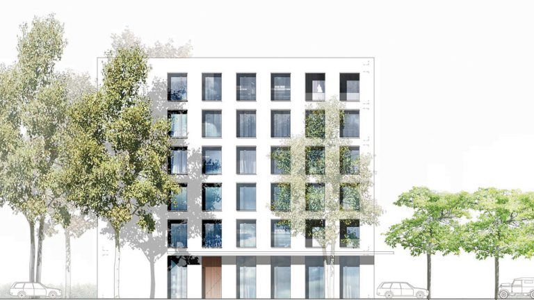 Im Frühjahr 2017 ist ein neues Gebäude im Interpark Focus in Röthis bezugsfertig. quelle: Baumschlager Eberle