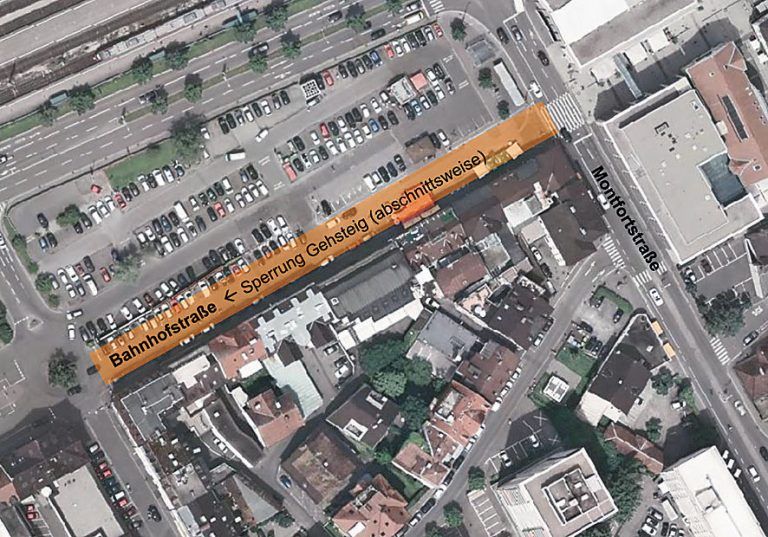 Jetzt beginnen die Vorbereitungsarbeiten für den Bau der Seestadt und damit die ersten Behinderungen. Foto: prisma