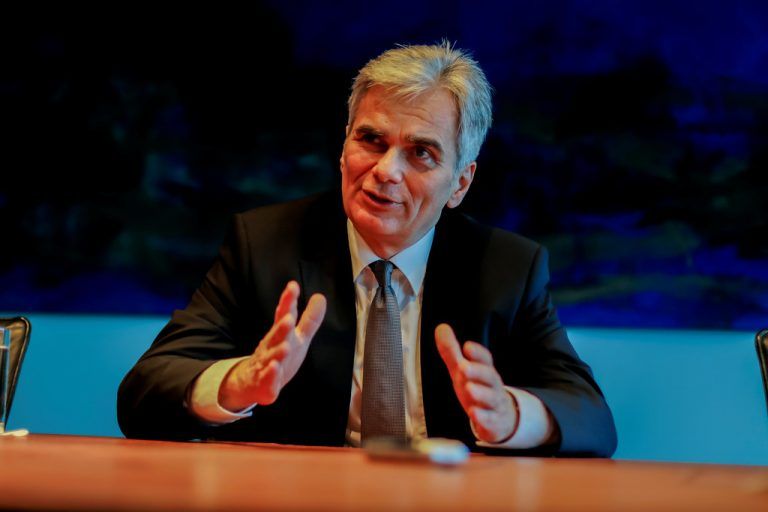 Kanzler Faymann im VN-Gespräch: „Die Arbeit, die wir leisten, ist besser als die Wahrnehmung.“ VN/Paulitsch