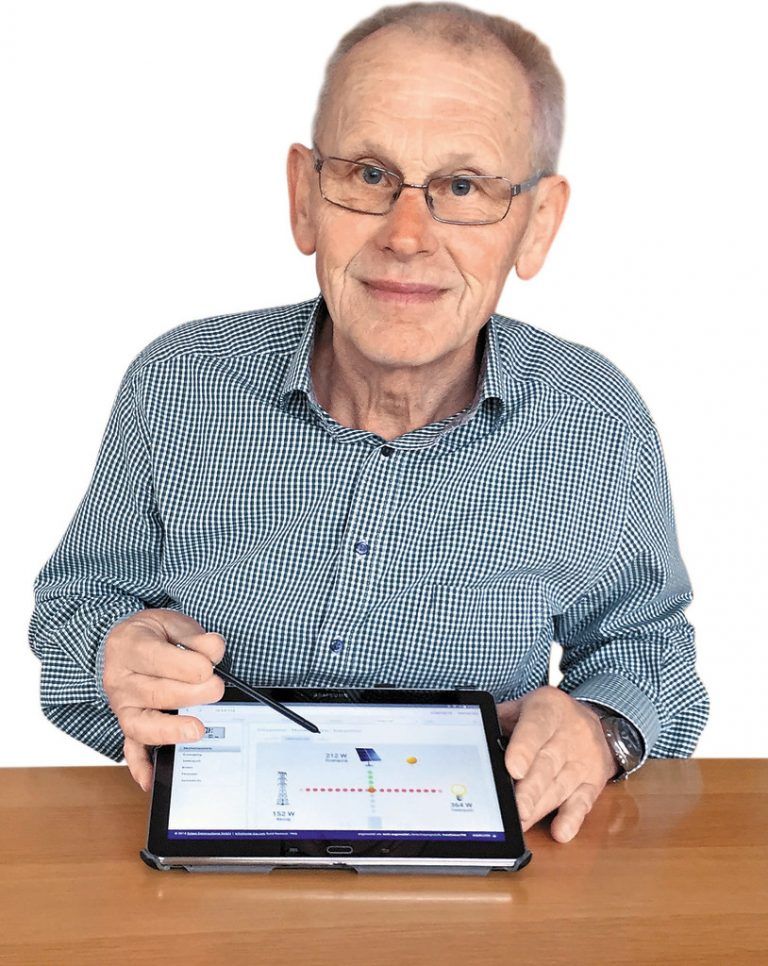 Karl Heinzle macht Sonnenstromerfolg via Solarlog messbar. FOTO: VD