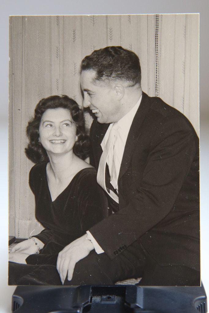 Kurz nach ihrer Hochzeit im Jahre 1959 mit Gatte Franz Viktor.