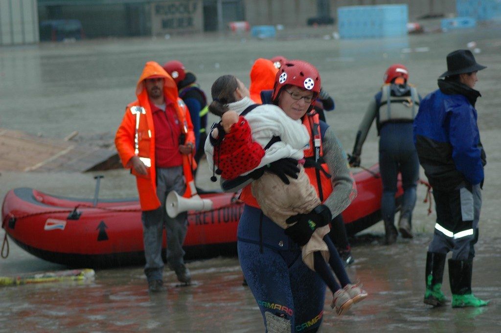 Hochwasser 2005: Nach tagelangem Dauerregen nahm die Katastrophe ihren Lauf.