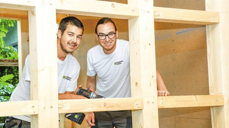 Marcel Neuhauser (r.): „Respektvoller Umgang und Zusammenhalt wird bei uns großgeschrieben.“ Foto: Lerch