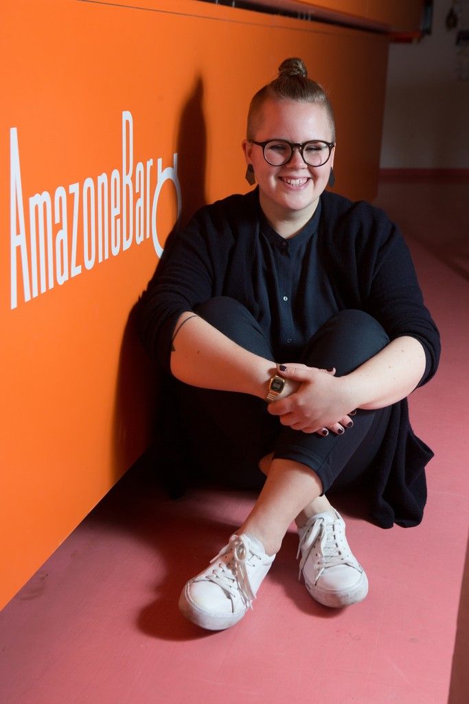 Mary Horvat kommt aus Lauterach, wohnt in Wien und ist eines von rund 30 Peer-Mädchen des Vereins Amazone in Bregenz. Foto: VN/Hartinger