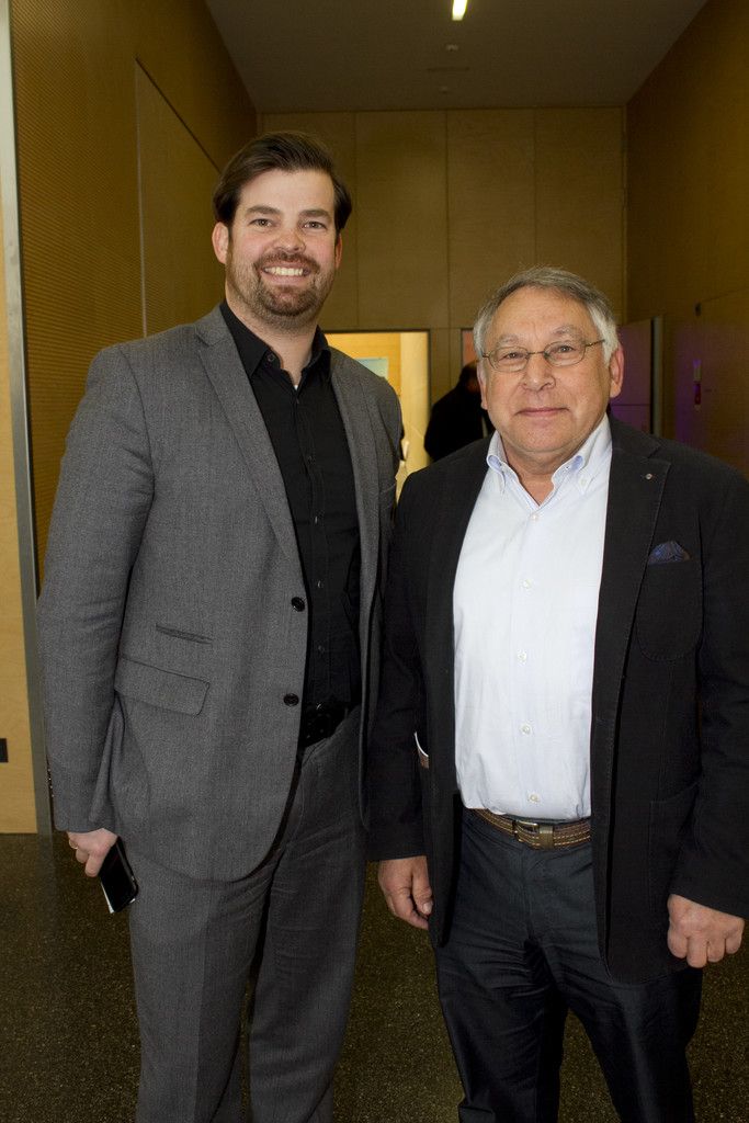 Mathias Burtscher (IV) und Komm.-Rat Erich Lingenhöle.