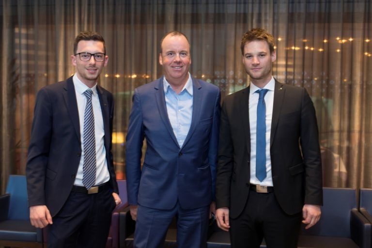 Mathias Hager, Sparkasse Bregenz, Michael Keil, Aquaprésen, Gerhard Hämmerle, Sparkasse (v. l.).