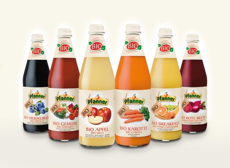 Neue Biolinie: die Säfte der Zukunft. Foto: Pfanner
