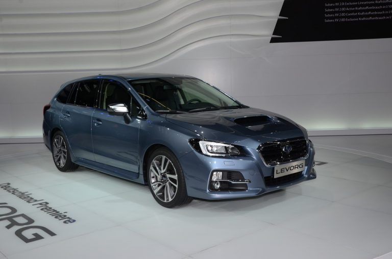 Neuer Subaru-KombiPremiere für den Subaru Levorg. Der neue „Sports Tourer“ ersetzt den Legacy, der allerdings zehn Zentimeter länger war.