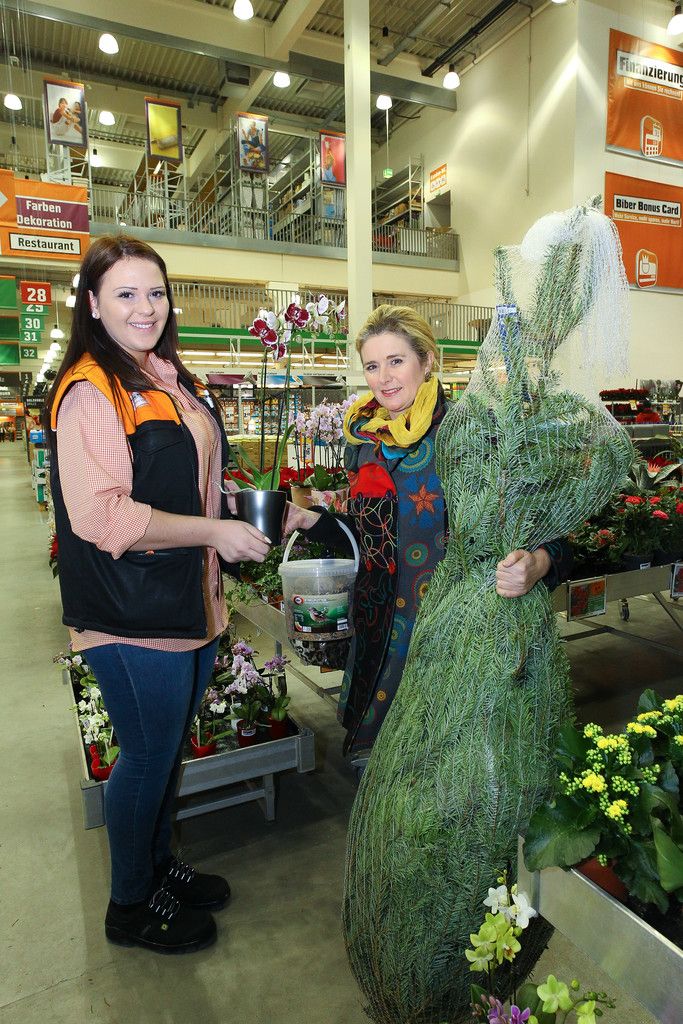 Ob Christbaum oder Heimwerkerbedarf – die Kunden nutzten die Gelegenheit, im neu gestalteten Baumarkt einzukaufen.