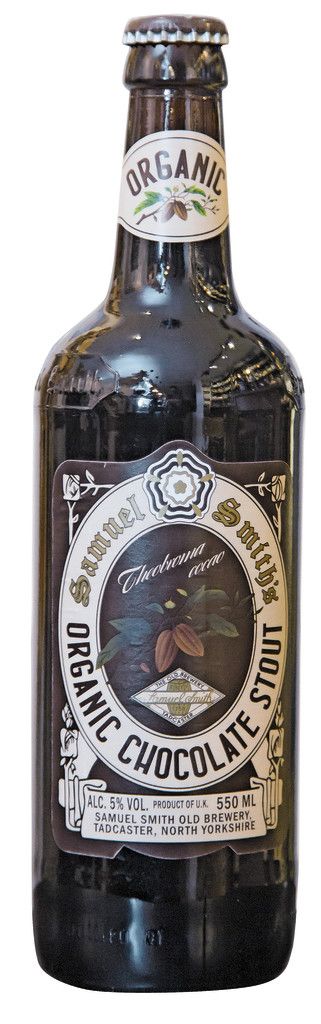 Organic Chocolate Stout, Brauerei Samuel Smith (England), 0,55 l, Alc. 5,0% Vol.„Dadurch, dass Kakao hinzugefügt wird, bekommt es einen malzig-süßlichen Geschmack“, beschreibt Dietmar Menzinger das Organic Chocolate Stout aus England. Das tiefschwarze Bier mit Röstaromen ist für ihn ein idealer Begleiter zu Schokomousse oder Vanilleeis.