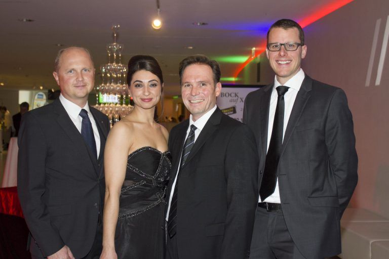 Organisierten den Ball (v. l.): Andreas Staudacher, Havva Dogan, Michael Amann und Mario Kempf.
