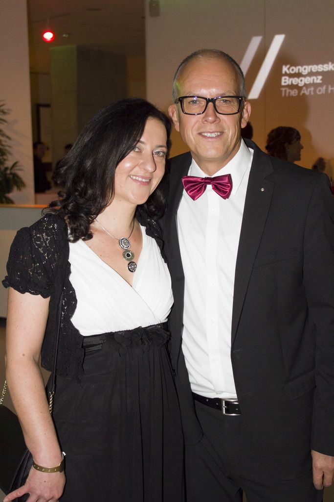 Pädagogin Elisa Frei (Berufsschule Feldkirch) mit Dir. Franz Anrig (Berufsschule Sargans).