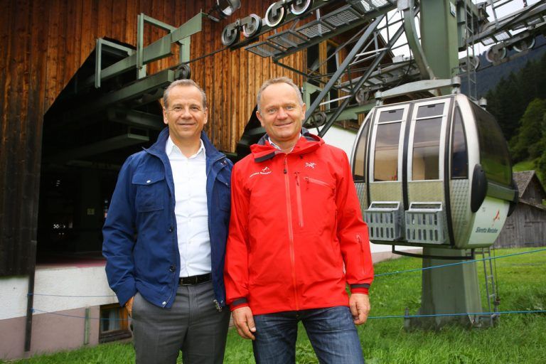 Peter Marko (r.) und Peter Gaugg haben im Montafon noch große Pläne. Foto: VN/Hofmeister