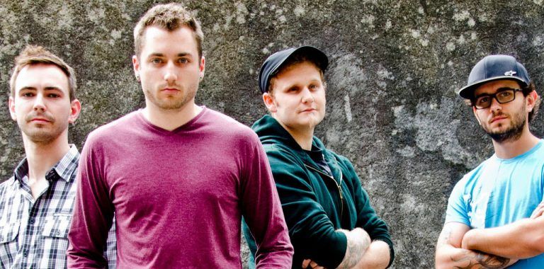 „raumklang“: V. l.: Andreas Kühne, Dominik Bischof, Rene Stocker, Daniel Mylonas. Foto: band