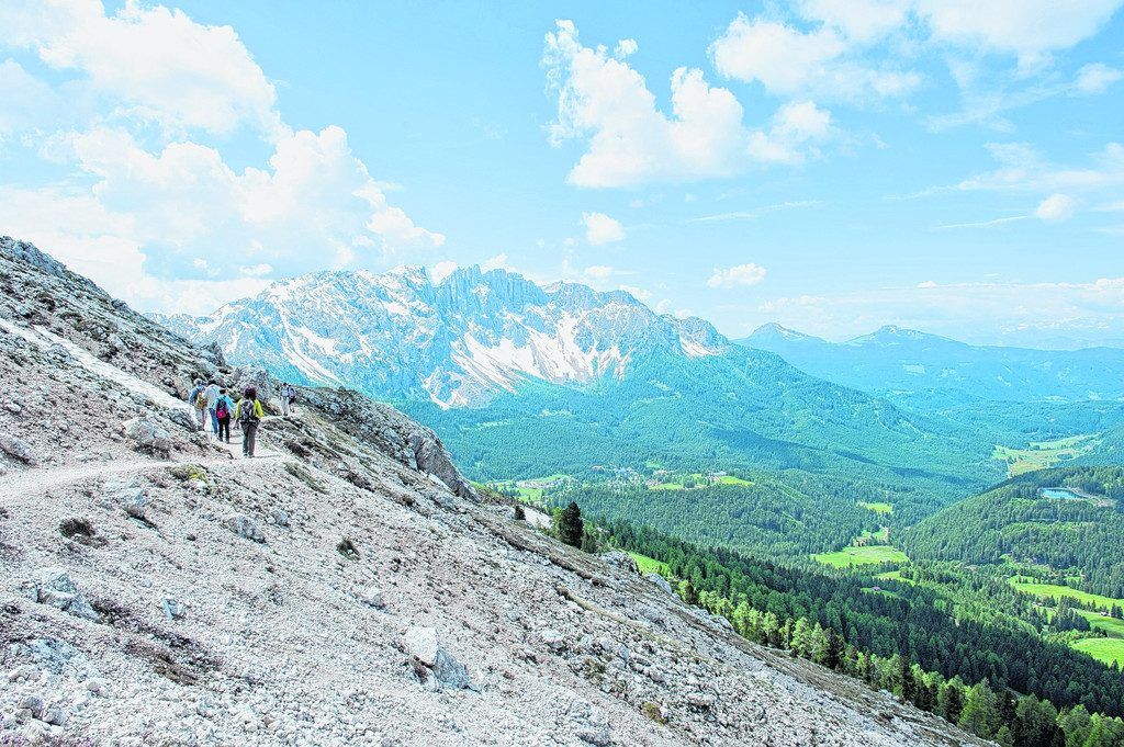 Imposant: Rosengarten und Latemar