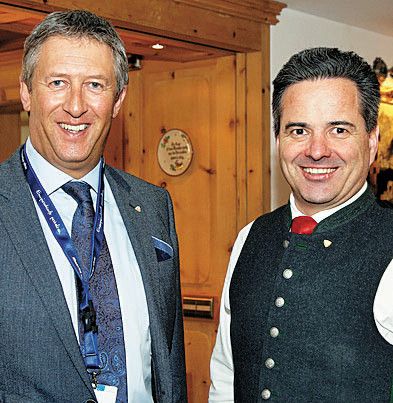 Stefan Jochum (l.) und Hausherr Florian Moosbrugger.