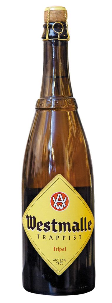 Tripel, Brauerei Westmalle (Belgien), 0,75 l, Alc. 9,5% Vol.Fruchtig, herb und malzbetont: „Das Trappistenbier ist ein helles Starkbier, das ausgezeichnet zu Rindersteaks passt“, sagt der Inhaber von „hops & malt“ über das mehrfach vergorene Bier mit Flaschengärung.