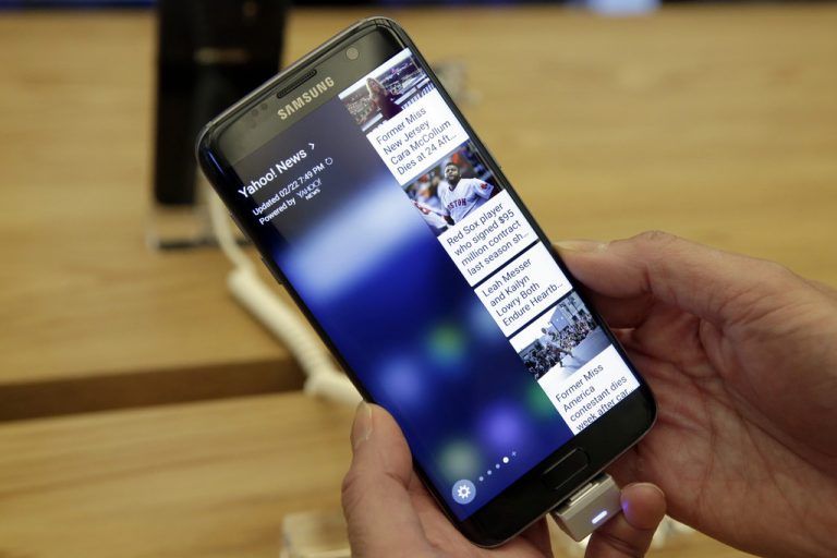 Verkaufsschlager: das Samsung Galaxy S7 Edge. Foto: AP