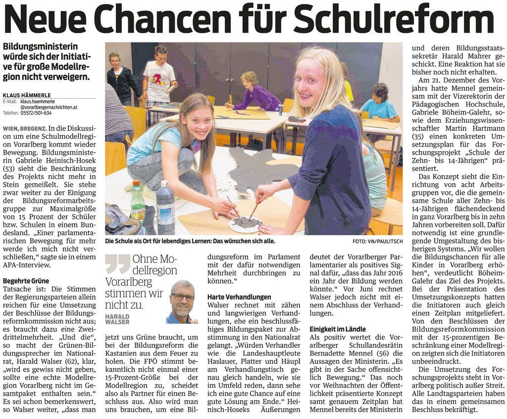 Klemens Voit, Sprecher der AHS-Direktoren, kann die Euphorie im Land nicht teilen.